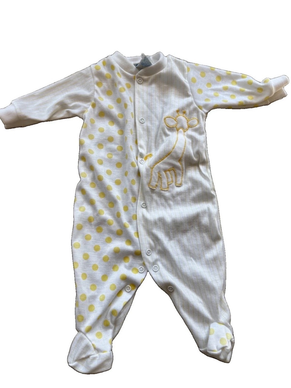 VTG Little Me Giraffe Footed One Piece